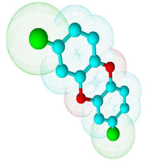 Através da ciclização em solução aquosa sob radiação, o TCN pode gerar o 2,8- diclorodibenzo-p-dioxina, Figura 2.