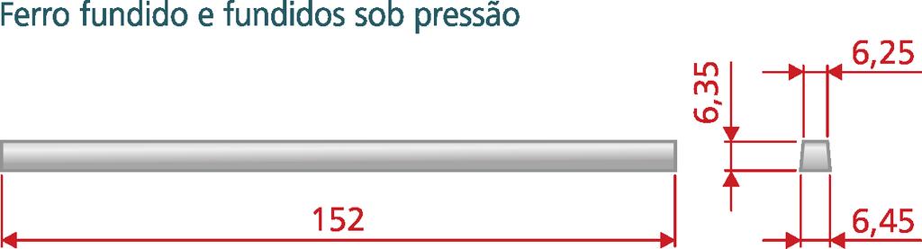 Figura 3.4: Corpos de prova de ferro fundido e ligas não ferrosas Fonte: CTISM Os ensaios de impacto tipo Charpy e Izod apresentam uma diferença quanto à posição do entalhe no golpe do martelo.