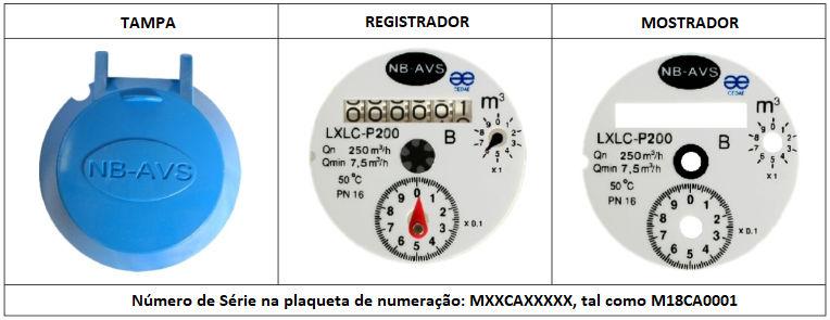 classe metrológica B, para instalação na posição horizontal.