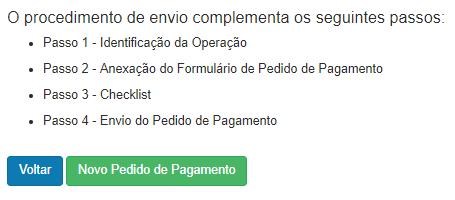 Pedidos de Pagamento Novo Pedido de Pagamento Nesta página, poderá também iniciar o procedimento de criação de Pedidos de Pagamento.