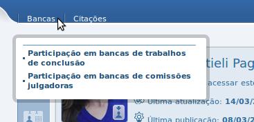 Cadastro de participação em bancas apenas se aplica quando você integra a banca examinadora ou comissão julgadora.