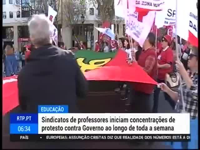 A36 RTP 1 Duração: 00:00:29 OCS: RTP 1 - Bom Dia Portugal ID: 80603373 20-05-2019 06:33 Comícios dos professores