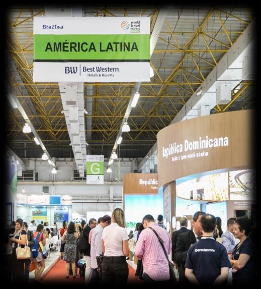 Banners Aéreos de Região A WTM Latin America 2018 será dividida em áreas para ajudar os visitantes a se localizarem com mais facilidade ao andarem pelas ruas.