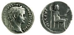 MAXIM - Livia sentada no trono com ramo de oliveira e ceptro, RIC.30 MBC+ 175 66 JULIUS CESAR Dupondio, 45-46 D.C., 26 mm, 16,39 gr., Bronze. A/. - CAESAR. DIC.