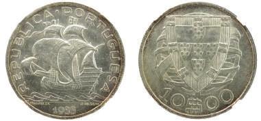10 ESCUDOS, 1932, Prata