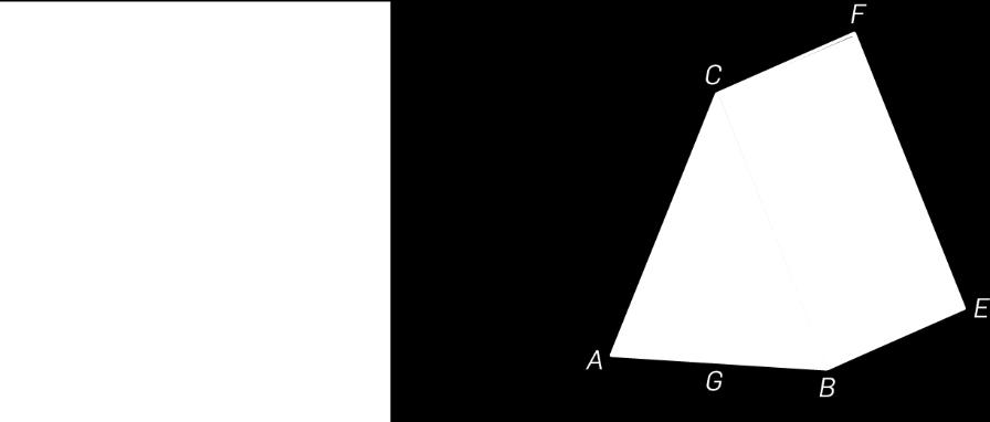 Sabe-se que: AC B = 44 AA = BB = 1,7 m BB = 2 m Determina o volume do prisma.