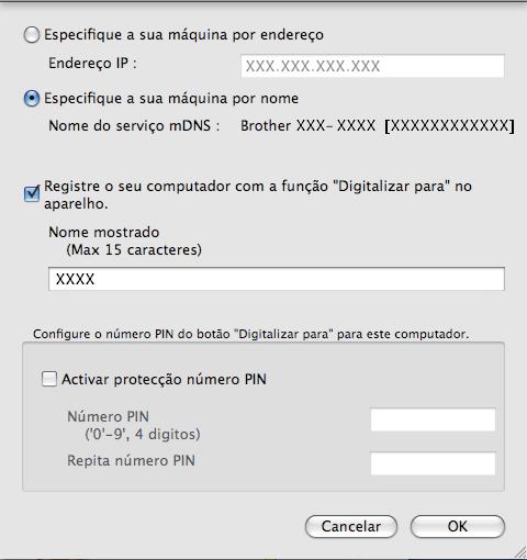 PgeMnger, poe filmente igitlizr, prtilhr e orgnizr fotogrfis e oumentos. 1) Introuz um nome pr o Mintosh em Nome mostro (té 15 rteres e omprimento).