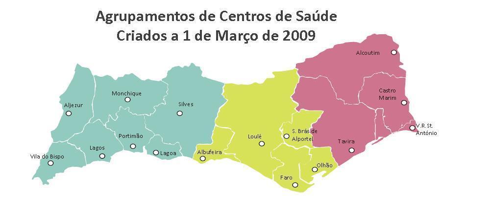 1.1.3 Rede de Prestação de Cuidados de Saúde Primários A rede de cuidados de saúde primários tem sido alvo de reorganização ao abrigo do decreto-lei nº 28/2008 de 22 de fevereiro, através da criação