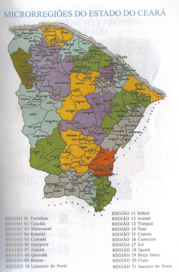 Apresentam-se a seguir, mapas que ilustram o Sistema de Saúde do Ceará, com suas