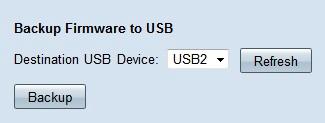 Firmware alternativo ao USB Etapa1. Da lista de drop-down do dispositivo do destino USB escolha um dispositivo USB salvar o firmware a.