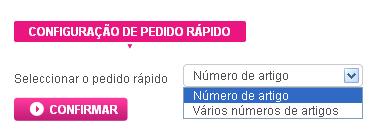 e pré- -definir o modo Formulário rápido