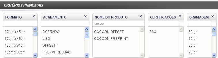 PERSONALIZAR O SEU PERFIL ALTERAR A CATEGORIA DE PRODUTOS NA PESQUISA POR CRITÉRIOS MULTIPLOS «A