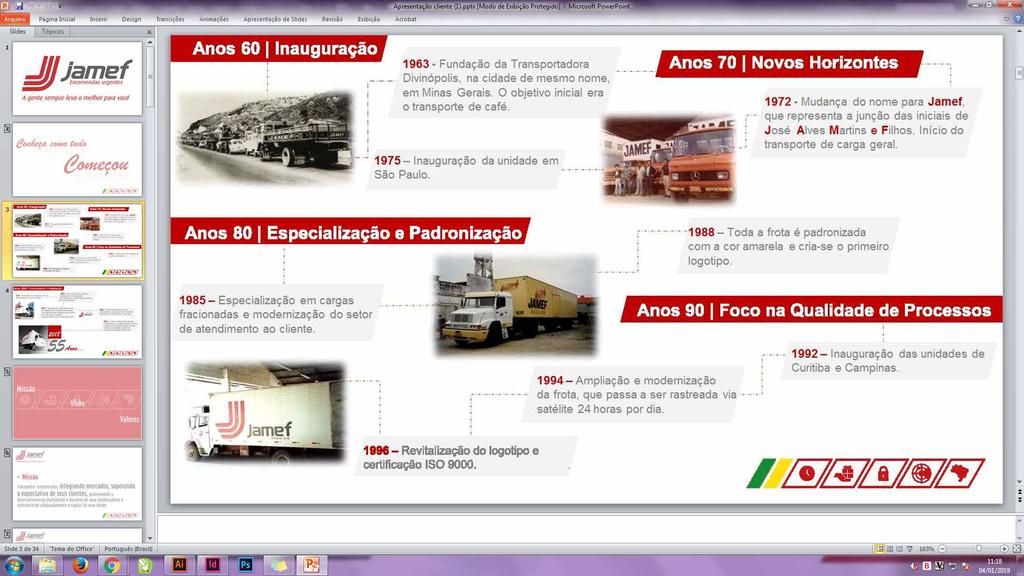 Anos 90 Ampliação Anos 2000 Foco na Qualidade dos Processos 1992 Inauguramos as unidades de Curitiba e Campinas.