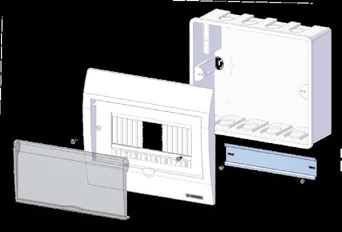 Normas NR IE 60529, NR IE 60670-1, NR IE 60439-3 onfiguração Modelos de Sobrepor QDS-M02 e