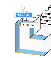 Na barra de comandos Flange de Contorno, selecione a opção Único.