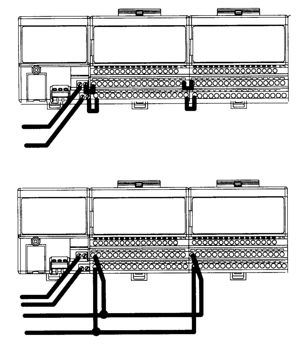 FLEX I/O Características do Produto 11 Adaptador de E/A Remota de (para 2 módulos) - Cód. Cat. 1794-ASB2 Fiação 1. Conecte o cabo da E/S remota ao conector de E/S remota removível.