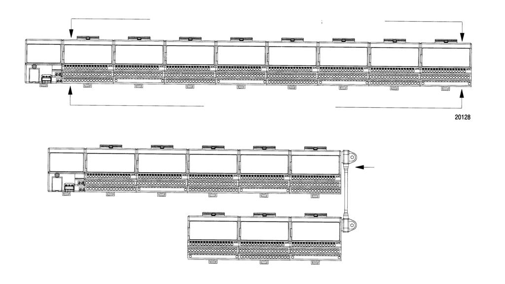 FLEX I/O Características do Produto 5 Características Gerais Projete a Configuração É possível utilizar até oito terminais por adaptador.