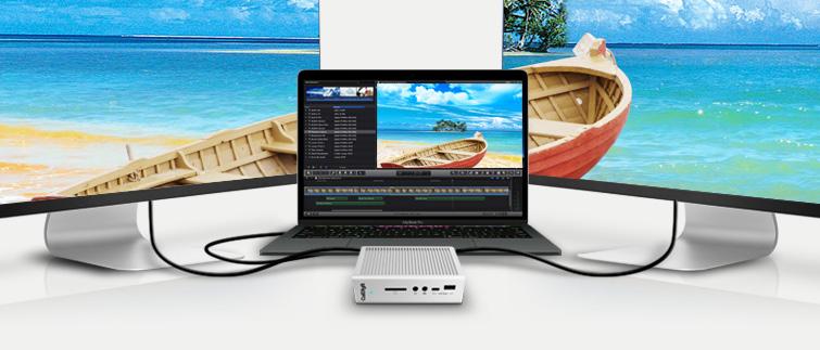 DisplayPort O TS3 Plus possui um DisplayPort full-size que suporta uma resolução máxima até 4K.
