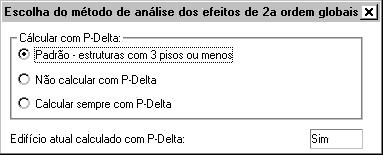 Nos outros casos, é necessário usar um método mais refinado, como o P-Delta. O CAD/TQS dispõe há tempos da solução estrutural com P-Delta, através do módulo opcional Mix-Não linear.