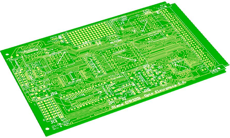Sistema de emissão UV-A homogêneo para uso clínico de irradiação de córneas 79 Figura 3-25 Representação da placa de microcontrolador utilizada.