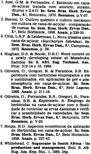 48 L.S.P. CRUZ & L. LEIDERMAN viométrica no período. Essa condição pode ter prejudicado a ação de 2,4-D, considerando que esse herbicida é de fácil percolação.