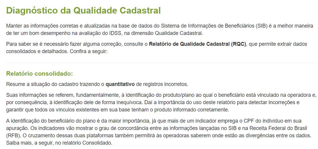 tutoriais sobre qualificação dos dados