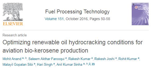 Influências dos fatores envolvidos no hidroprocessamento Pressão parcial de hidrogênio Hidrocraqueamento catalítico (Ni-W/SiO 2 Al 2 O 3 ); Temperatura: 340 a 420 C Pressão: 20 a 90 bar Otimização de