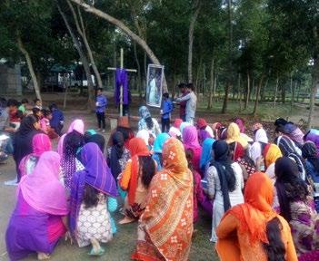 mundo marista Bangladeche Via Crúcis no Giasnogor - Escola St Marcellin Paraguai: Encontro de