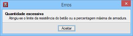 Como por exemplo, se premir sobre algum pilar que esteja a vermelho na planta, pode surgir um ícone como este, premindo sobre o botão, obtém-se informação mais pormenorizada desse erro. Fig. 3.