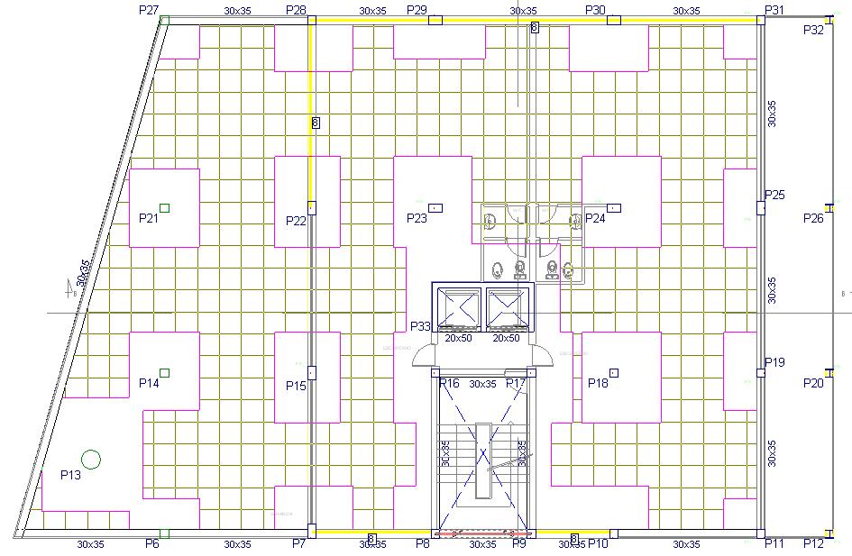 82 Fig. 3.159 3.3.12. Introdução do grupo 5. Quinta planta Para subir de grupo, prima em. Neste momento, situa-se no grupo 5 na planta Teto do 1º Andar. 3.3.12.1. Vigas Procede-se à introdução das vigas.