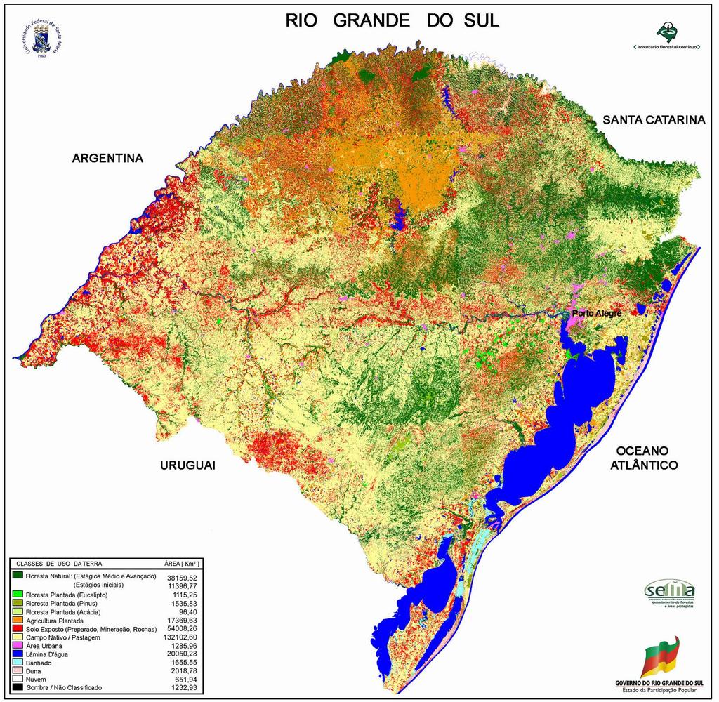 VEGETAÇÃO ORIGINAL: RAMBO (1956) Área (km²) % Campestres 131.986 46,7 Silváticas 98.327 34,8 Outras 51.