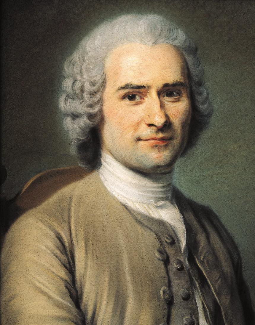 REPRODUÇÃO - MUSEU ANTOINE LECUYER, SAINT-QUENTIN Os teóricos iluministas Rousseau (1712-1778) foi um filósofo de origem humilde para ele o surgimento da propriedade privada perverteu o homem.