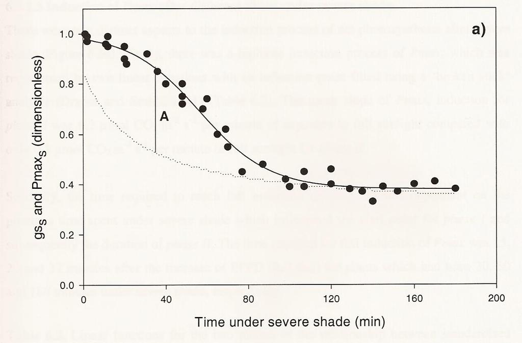 Condutância estomática Fotossíntese máxima Comportamento da condutância estomática (gs) e máxima taxa fotossintética (Pmax) em