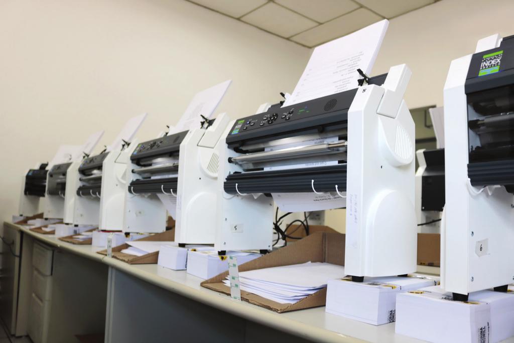 ACESSO À INFORMAÇÃO Elevamos a nossa capacidade de produção da nossa imprensa braille de 280 mil para 450 mil páginas/dia com a aquisição de 26 novas impressoras digitais.