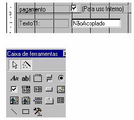 Para adicionar novos controles em um formulário utilizaremos a Caixa de Ferramentas.