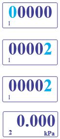 CONFIGURAÇÃO DA UNIDADE PV Pressione a tecla Z para entrar no modo de menu. A parte inferior esquerda do display mostra o código de operação '1' para indicar a função 'Código de operação de entrada'.