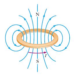 espira, num plano perpendicular ao da mesma e cujo