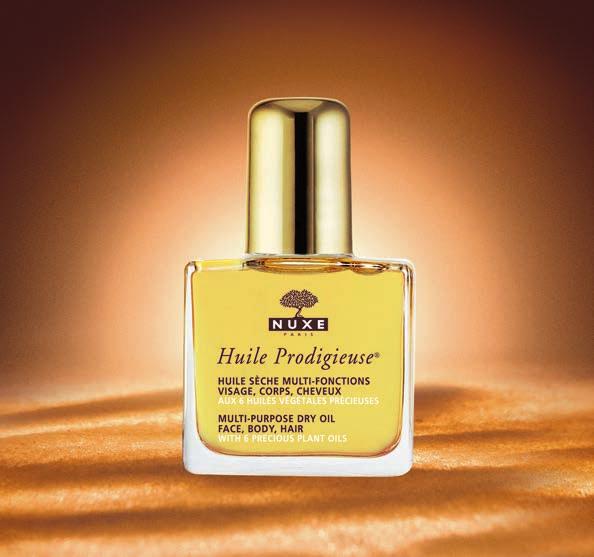 Huile Prodigieuse For NUXE, honey also means sustainable development A true cult product Um verdadeiro produto de culto Multi-Purpose Dry Oil Face, body, hair 10 ml - 0.33 fl.oz.