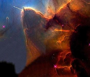 Um fragmento da Nebulosa Trífida