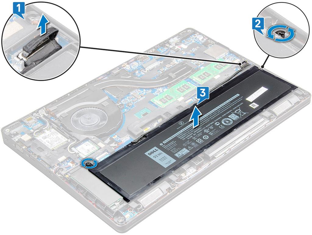 4 Instalar o suporte da unidade de estado sólido (SSD): a Posicione o suporte da SSD no slot no