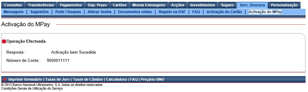 Confirmar -> O sistema vai