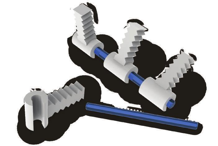 O RING CALCINÁVEL OVERDENTURE Componente esférico individual calcinável plástico utilizado para fundição; Fundido em