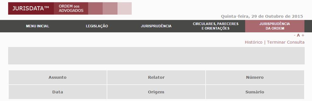 JURISDATA OA Base de Dados Jurídicos Pág.