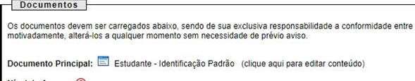 Após selecionar o tipo do processo, será preciso instruí-lo. Preencha o campo especificação com o seguinte texto, Inscrição Pós-graduação em Ciências Ambientais - Câmpus de Sinop.