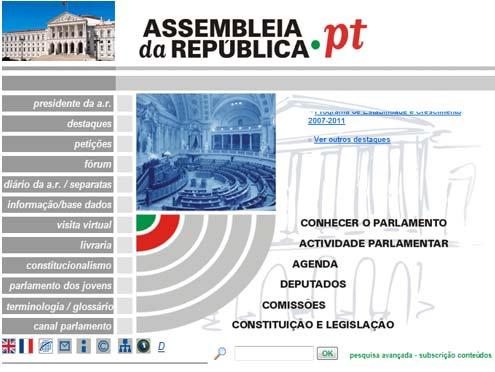 2002 novo layout nova estrutura novas funcionalidades (visita virtual ao Palácio de S.