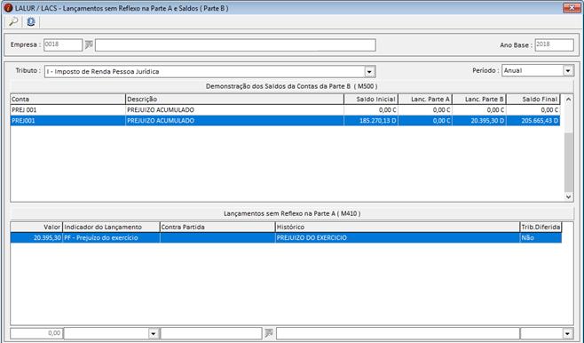 SPED ECF Indentificação das Contas na Parte B Exportações/SPED - ECF Lalur/Lacs -> Parte B Lançamentos sem Reflexo na Parte A e Saldos.