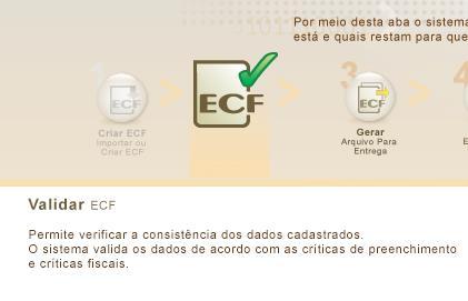 SPED ECF - Validação Após importar, e realizar as