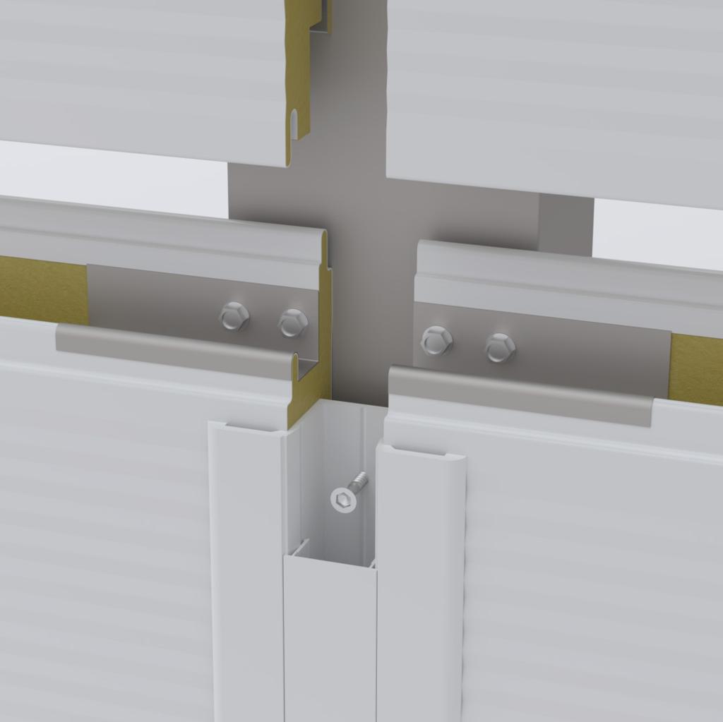 Sistema de fixação e emenda de painéis na estrutura