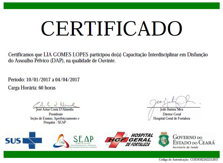 ANEXO III Certificado