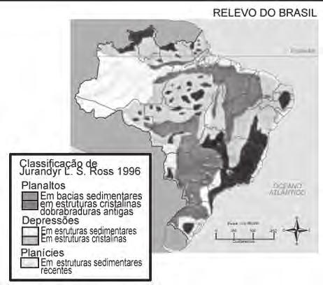as terras baixas brasileiras abrangem apenas 0,5% do seu território e correspondem às planícies; III.